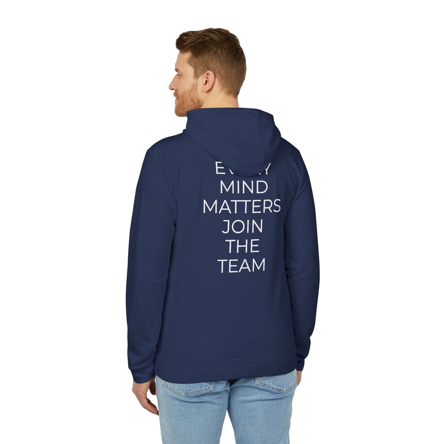 Adidas x Neurodivergent Synergy Unisex Fleece Hoodie - EVERY MIND MATTERS JOIN THE TEAM