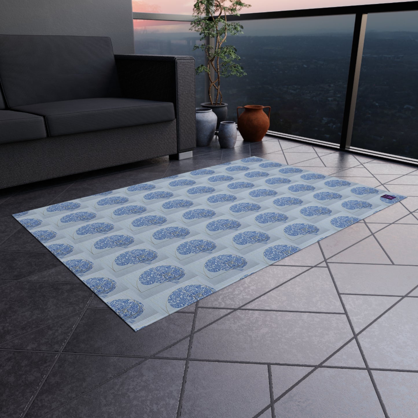 'Beautiful Mind' by Nagihan Seymour Outdoor Rug