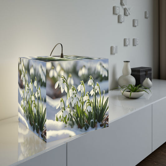 Snowdrops Light Cube Lamp Box