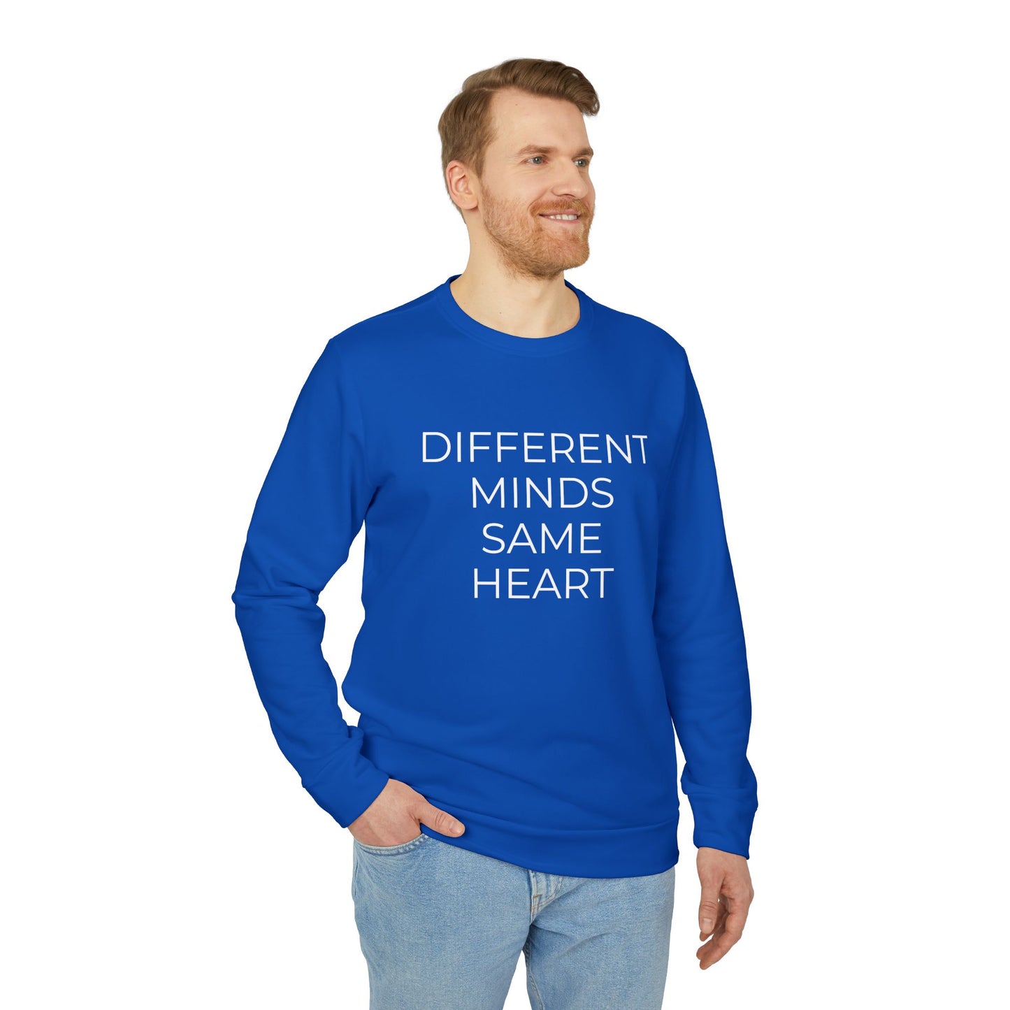 Adidas x Neurodivergent Synergy Unisex Crewneck Sweatshirt - DIFFERENT MINDS SAME HEART