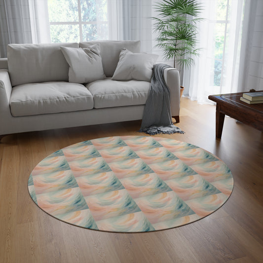 Ethereal Wave Round Rug