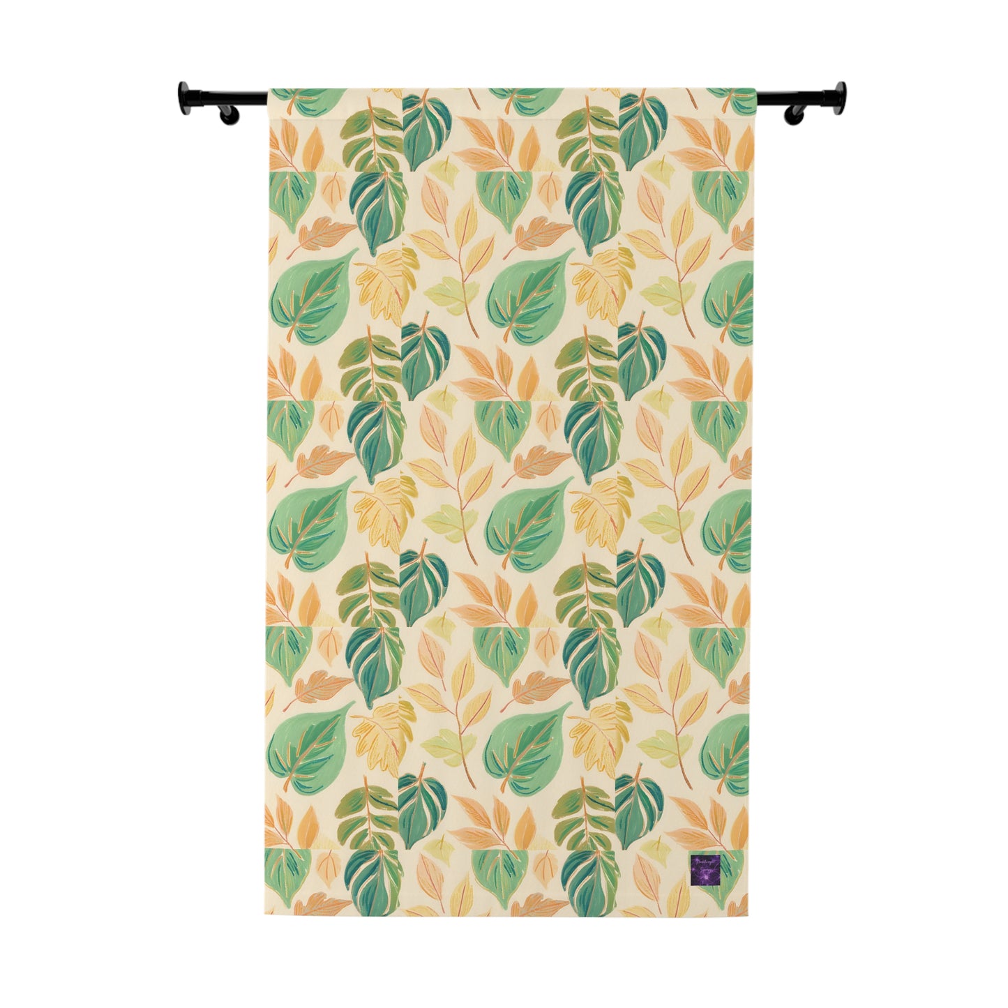 Calm Leaves Window Curtains (1 Piece)