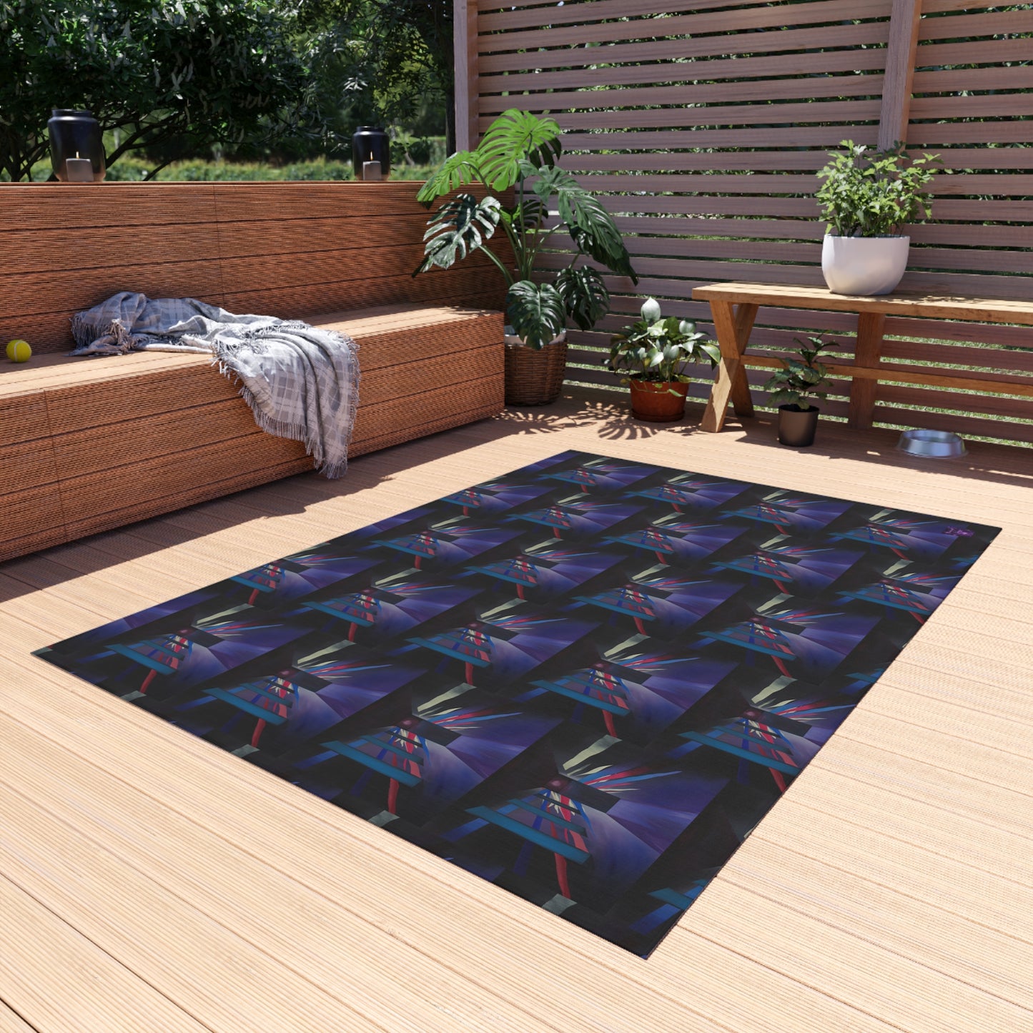 'The Corridor' by Sarah Pooley Outdoor Rug