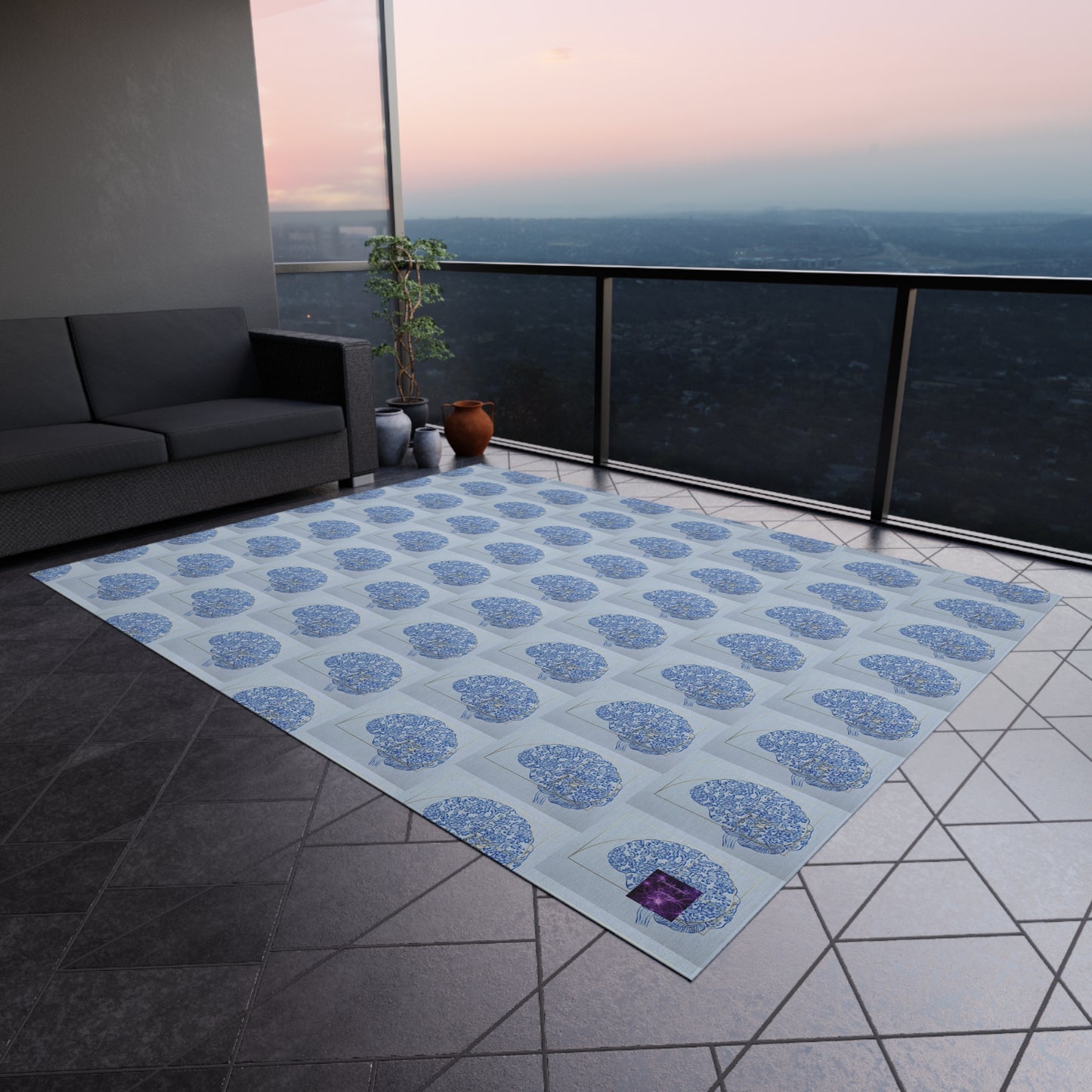 'Beautiful Mind' by Nagihan Seymour Outdoor Rug