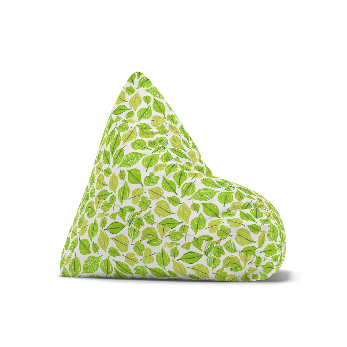 Green Leaves Bean Bag Chair Cover