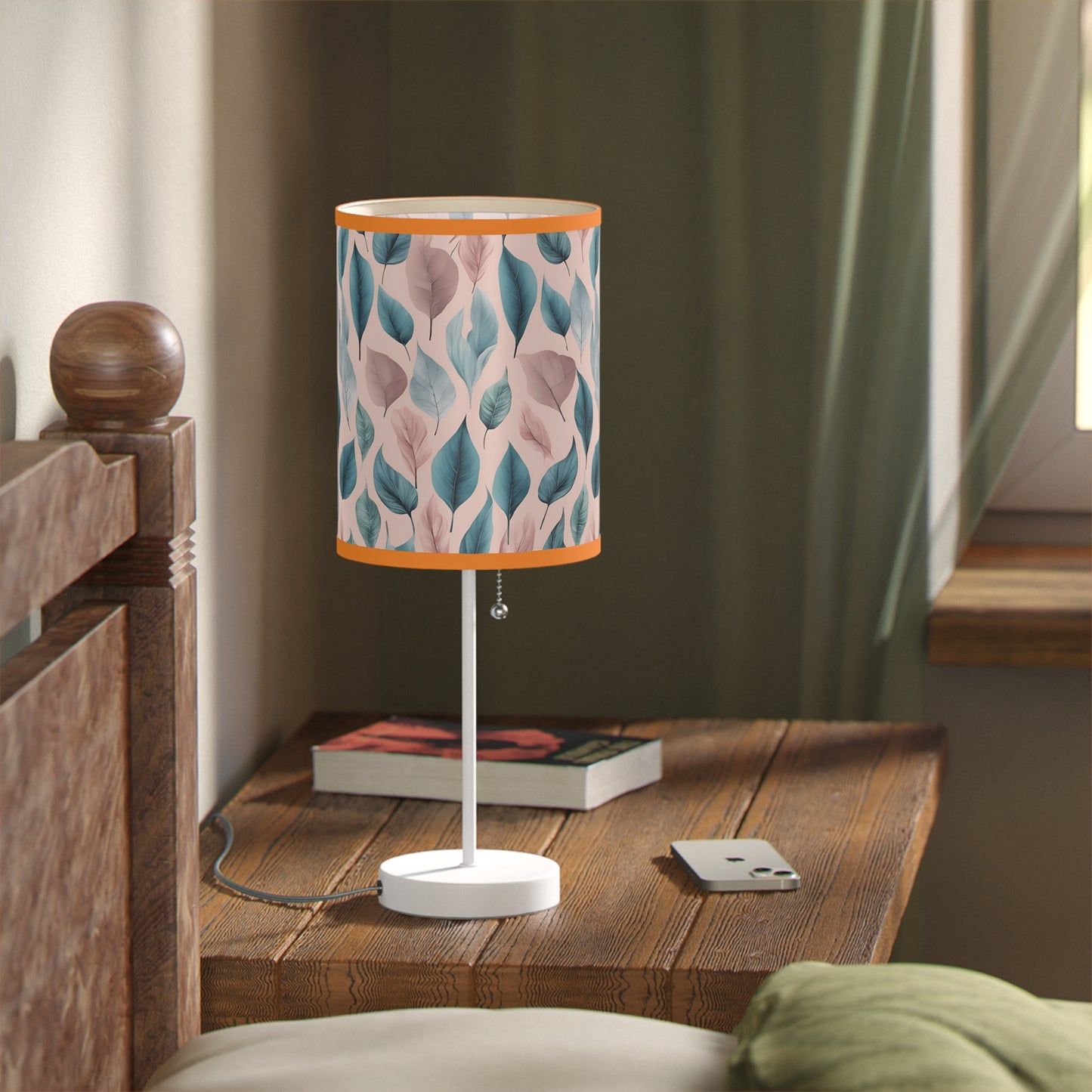 Verdant Blossom Brushstrokes Lamp on a Stand, US|CA plug