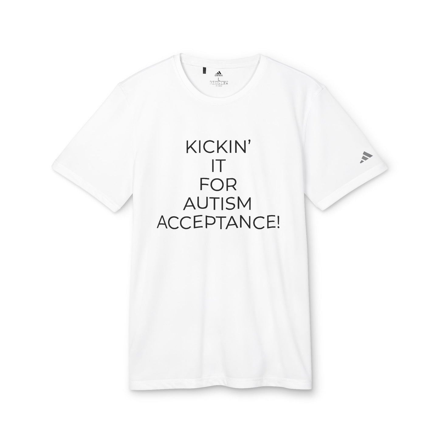 Adidas x Neurodivergent Synergy Unisex Sport T-Shirt KICKIN’ IT FOR AUTISM ACCEPTANCE!