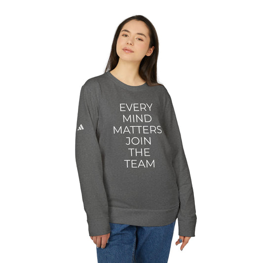 Adidas x Neurodivergent Synergy Unisex Crewneck Sweatshirt - EVERY MIND MATTERS JOIN THE TEAM