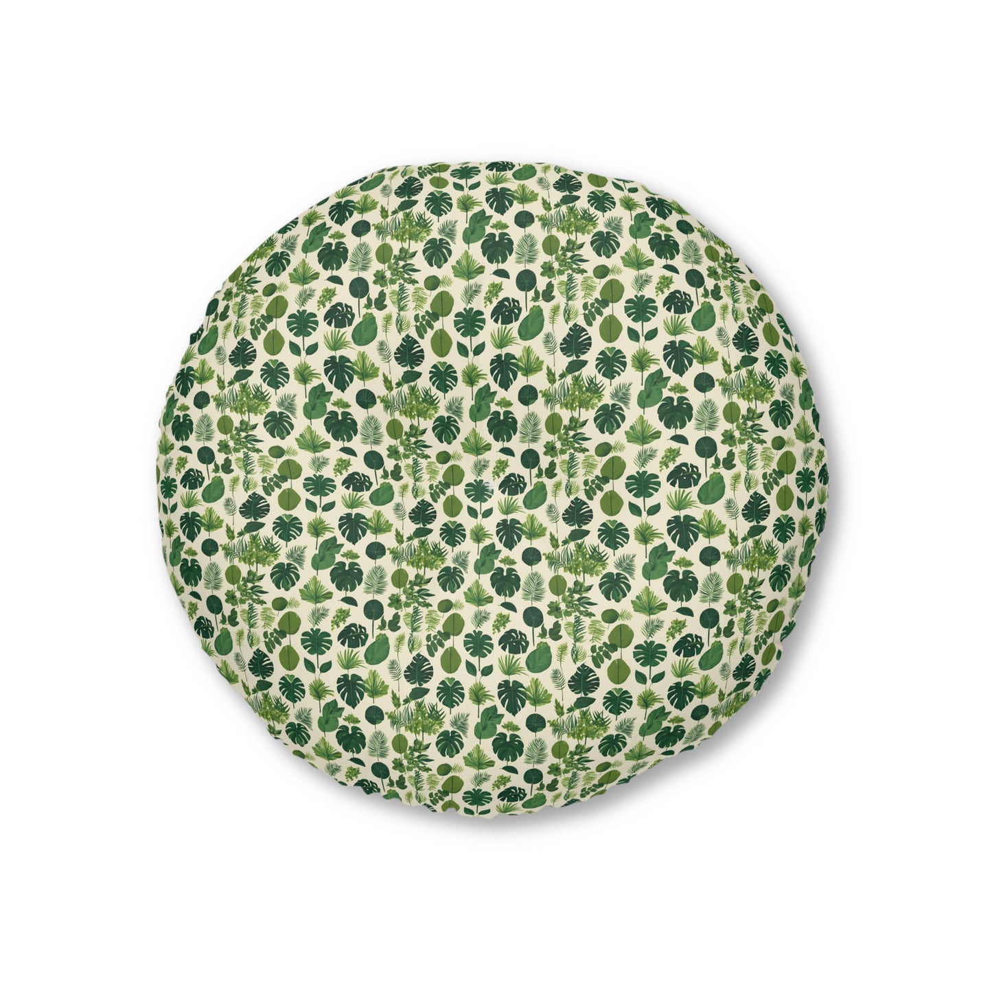 Botanical Bliss Round Tufted Floor Pillow