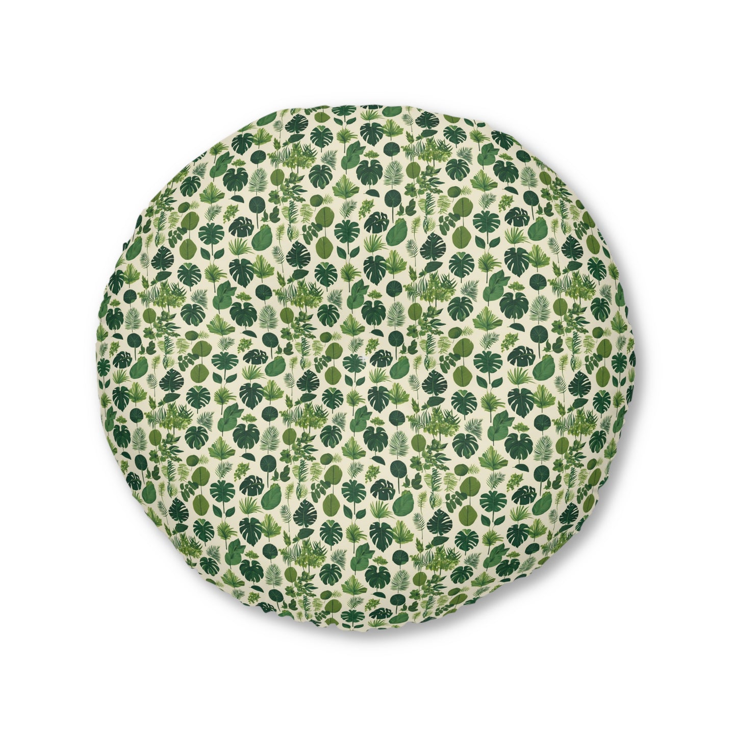 Botanical Bliss Round Tufted Floor Pillow