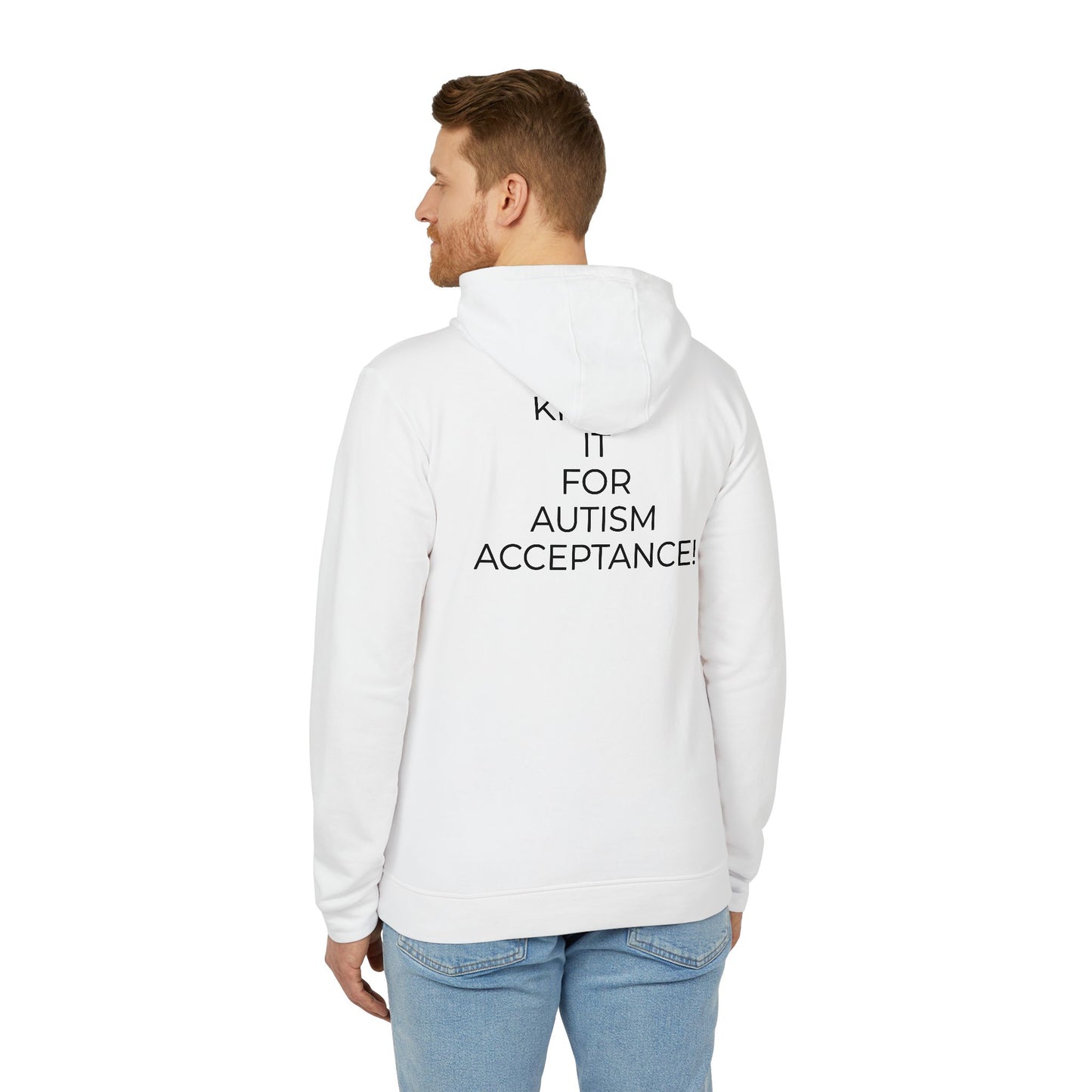 Adidas x Neurodivergent Synergy Unisex Fleece Hoodie - KICKIN’ IT  FOR  AUTISM  ACCEPTANCE!