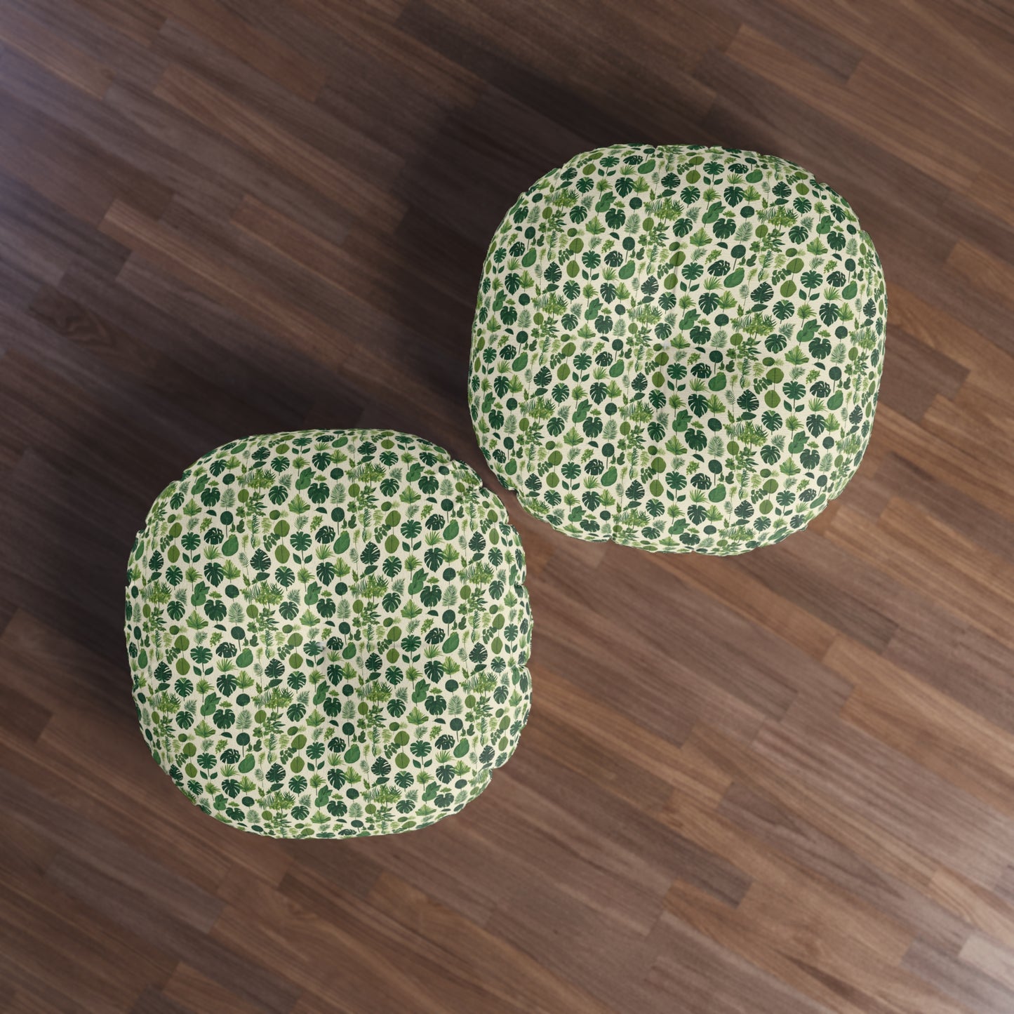 Botanical Bliss Round Tufted Floor Pillow