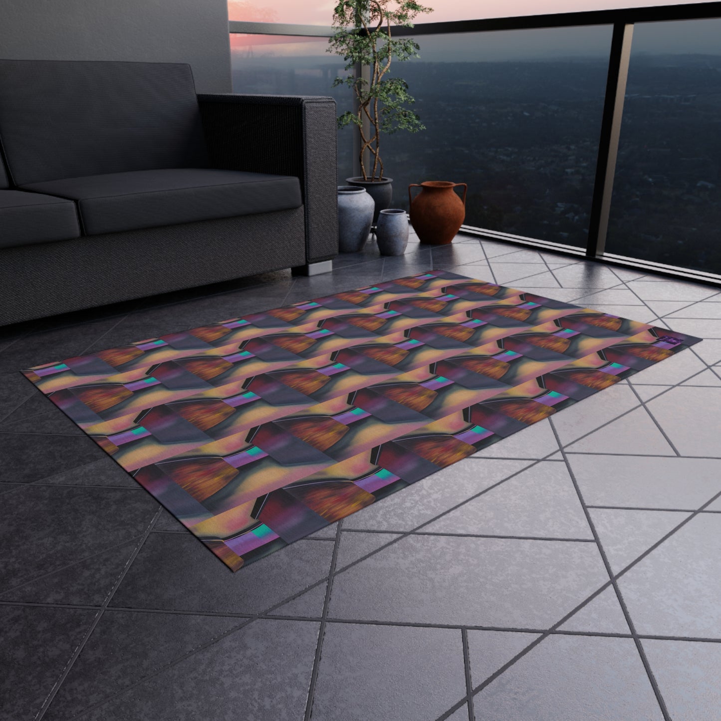 'Around The Corner' by Sarah Pooley Outdoor Rug