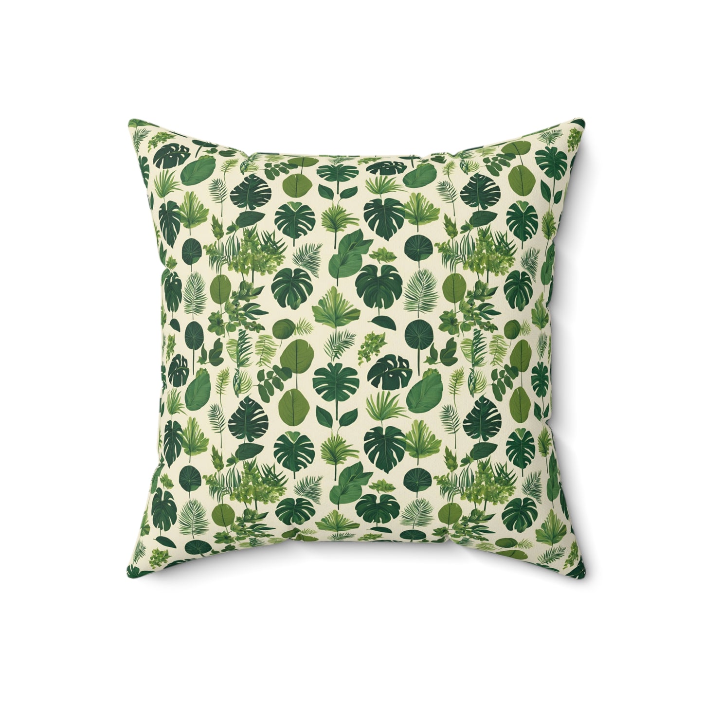 Botanical Bliss Faux Suede Square Pillow