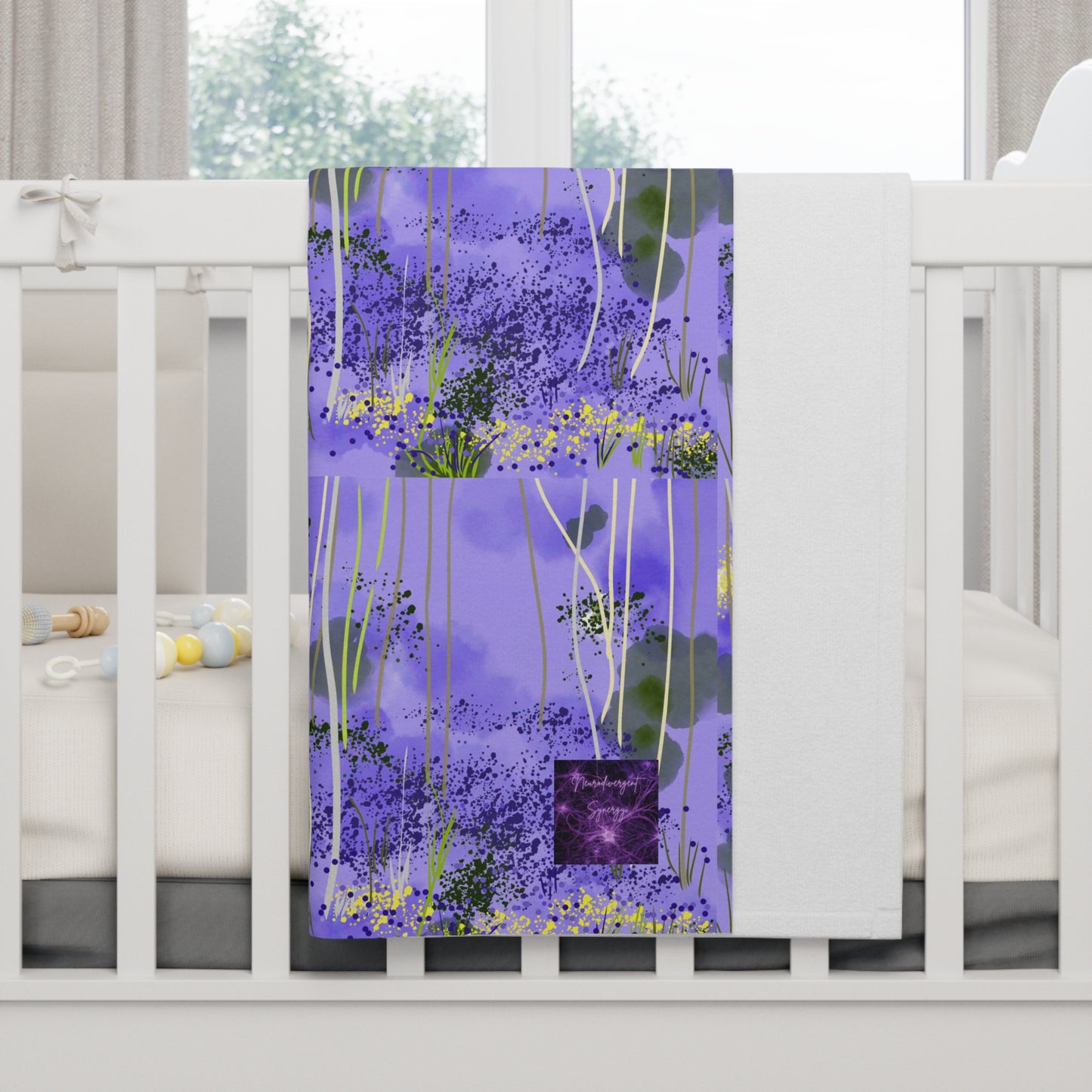 'Bluebell' by Julie Fejer Soft Fleece Baby Blanket