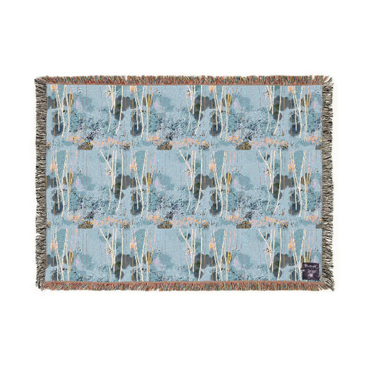 'Bluebell' by Julie Fejer  100% Cotton Cozy Blanket