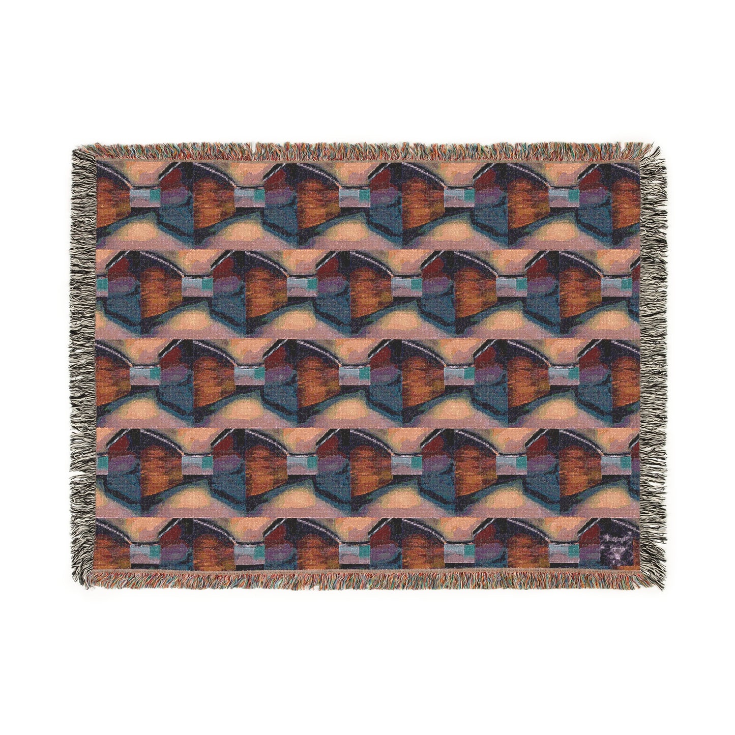 'Around The Corner' by Sarah Pooley  100% Cotton Cozy Blanket