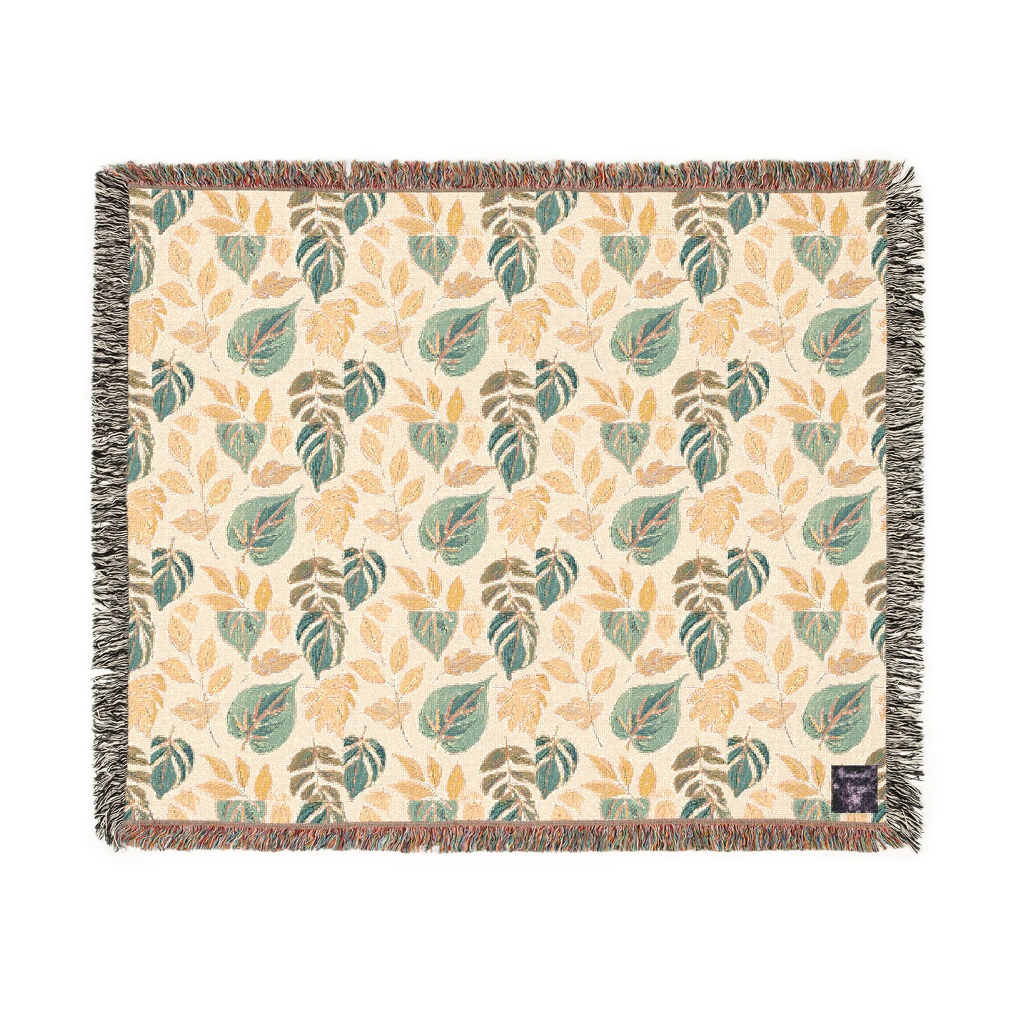 Calm Leaves 100% Cotton Cozy Blanket