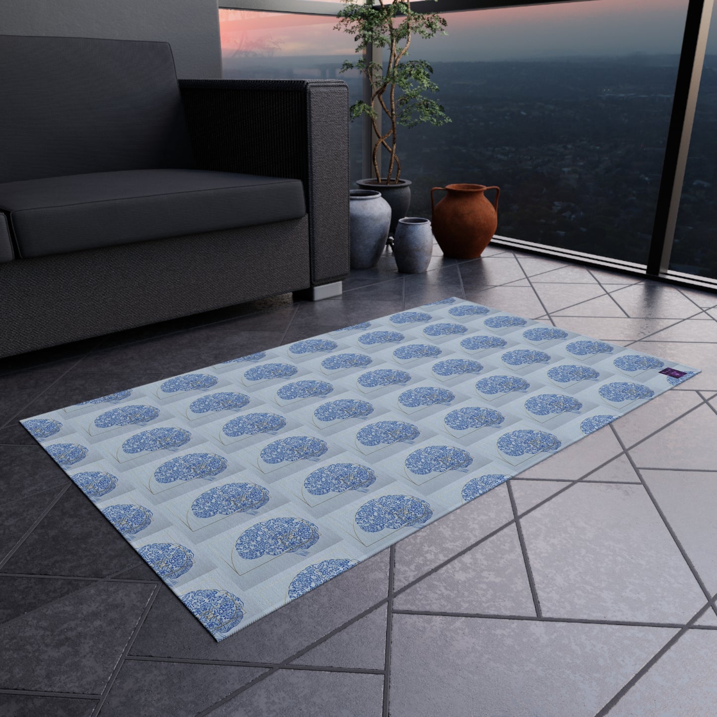 'Beautiful Mind' by Nagihan Seymour Outdoor Rug