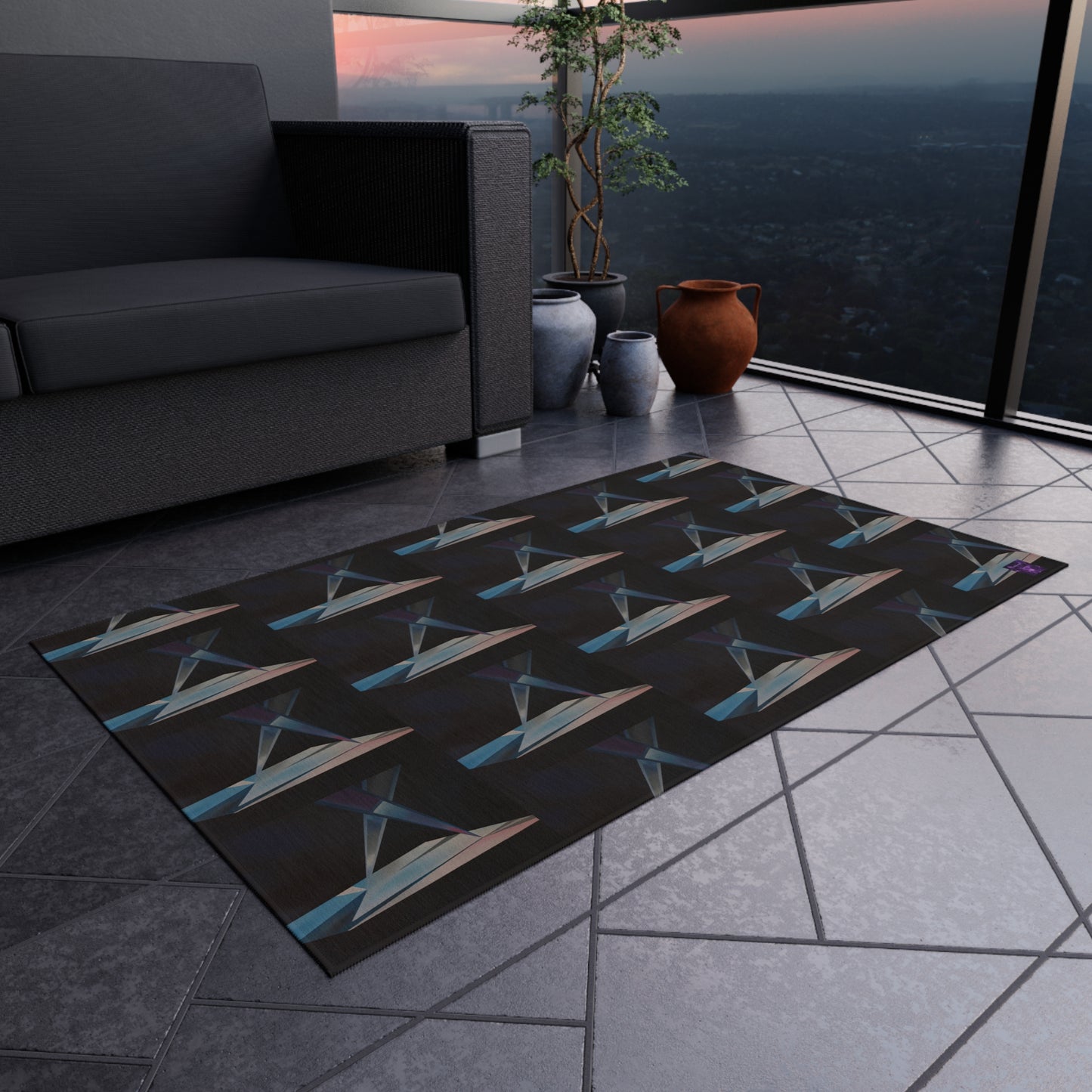 'Dance Amongst The Shadows' by Sarah Pooley Outdoor Rug